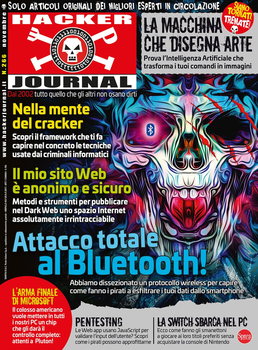 hacker_journal's tweet image. #anteprima Numero 266 di #hackerjournal - Dal 17 Ottobre in #digitale - 20 in  #edicola
