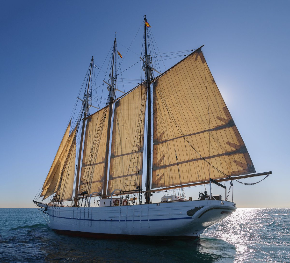 MuseuMaritim's tweet photo. ⛵ El #pailebot Santa Eulàlia salpa avui cap a #LaRàpita en motiu de la participació del @MuseuMaritim en la Festa @viulosorigens , que organitza la població els dies 7, 8 i 9 d’octubre.

Bon vent tripulació! 👋
Més info: https://t.co/9hrxWhPm8U
 #viulosorigens https://t.co/WpbJVr7fWb