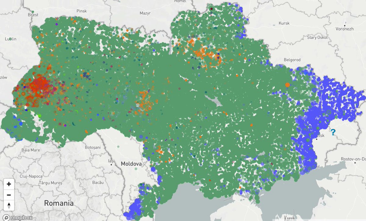 ianbremmer's tweet photo. below is the electoral map of 2019. green is zelensky’s party. 

dude, stop trying to do geopolitics. https://t.co/gJeJeR7Jd8