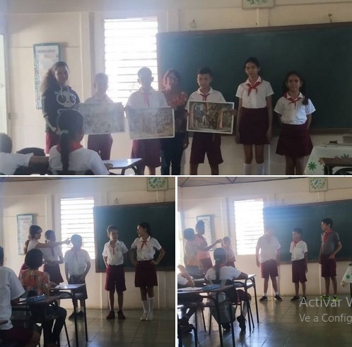 Alumnos de 5to grado en la realización del Trabajo Práctico de Historia de Cuba #SomosComunidad #SomosCuba #EducacionCaibarien #EducacionVillaClara #CubaMined #ALaEducacionPonleCorazon