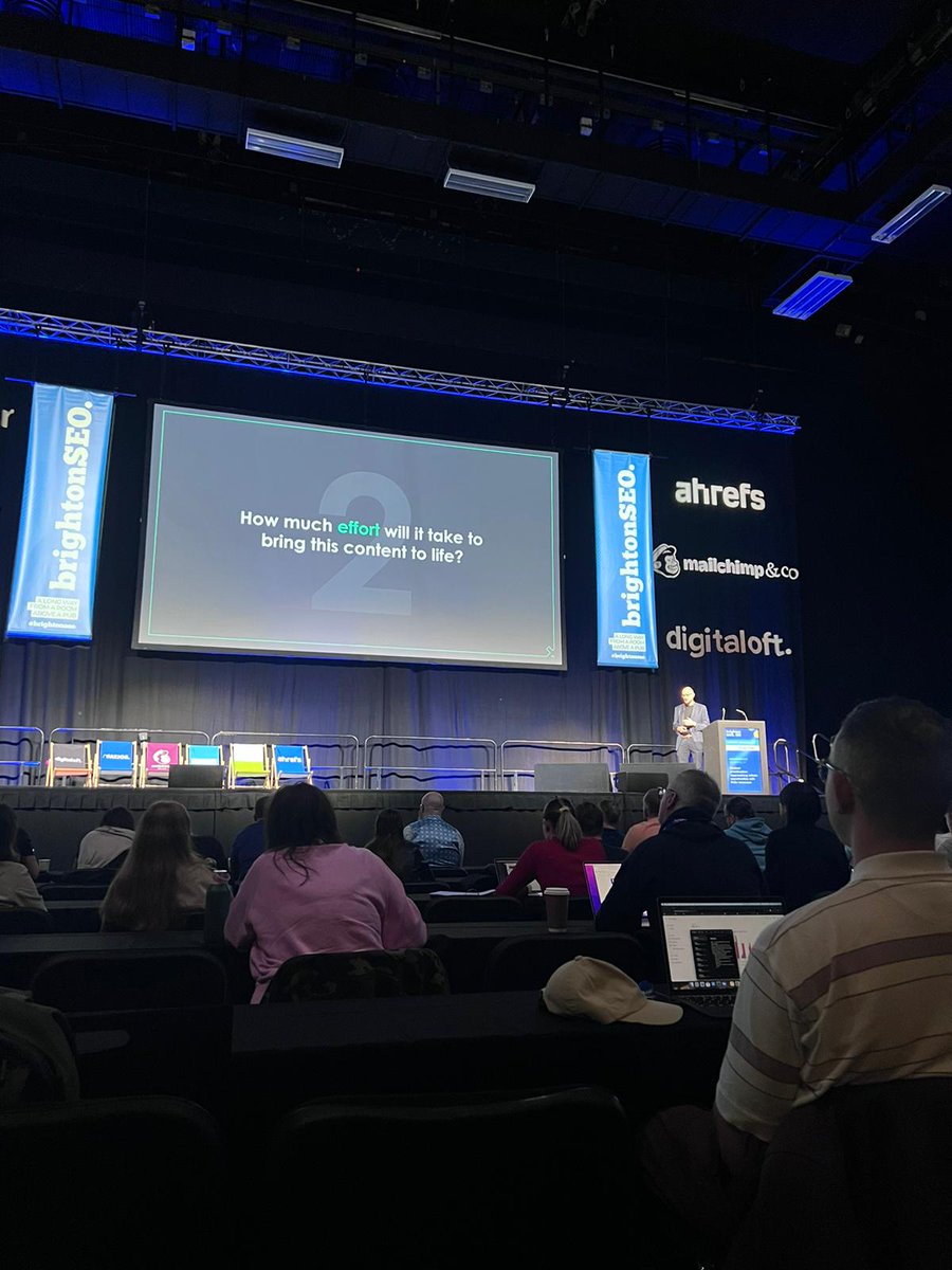 “Defining your questions, determining required effort and investigating the chance of your content ending up in front of your target audiences are key stages in building your Content Prioritisation Model” - <a href="/Sam_Colebrook/">Sam Colebrook</a> 

#Content #Strategy #BrightonSEO #SEO