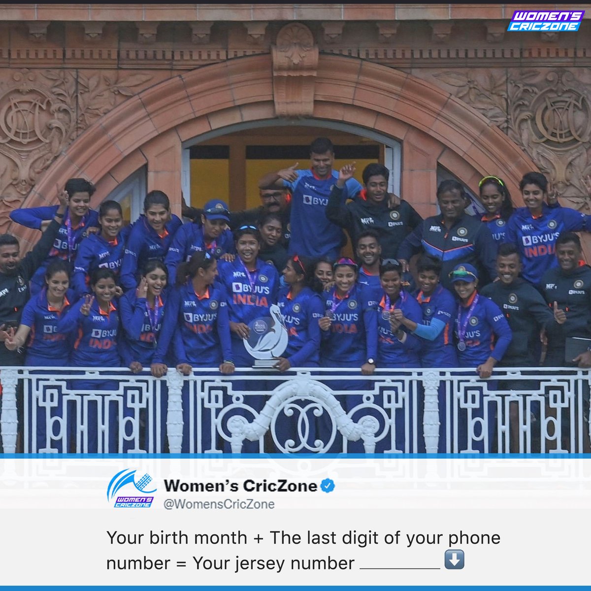 Women’s CricZone tweet media