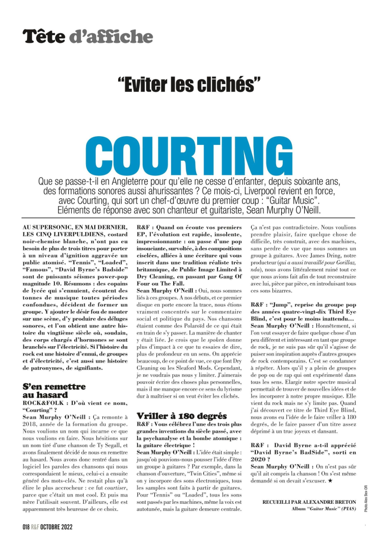 takemeoutprod's tweet photo. Ce mois-ci, le post-punk made in Liverpool de @courtingband est la "Tête d'affiche" de @rock_and_folk et l'album du mois de @MagazinePlugged ! 👀🫶 https://t.co/iL0VAdKuxj