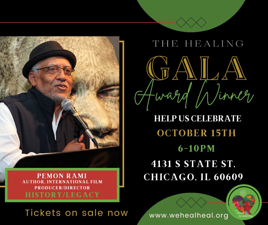 PemonRami's tweet image. Thanks to the Healing Academy for the award and recognition.