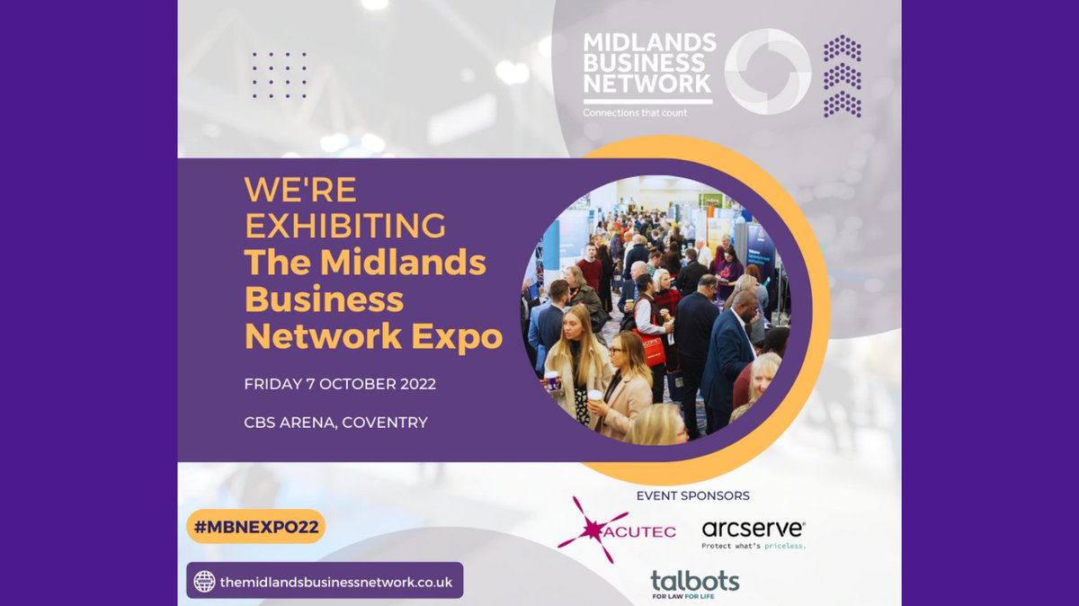 We'd love to see you tomorrow! Come along and visit us on Stand 56 :)

#MBNEXPO22 #b2b #smebusiness #businesstelecoms #networking #businessbroadband #hostedtelephony