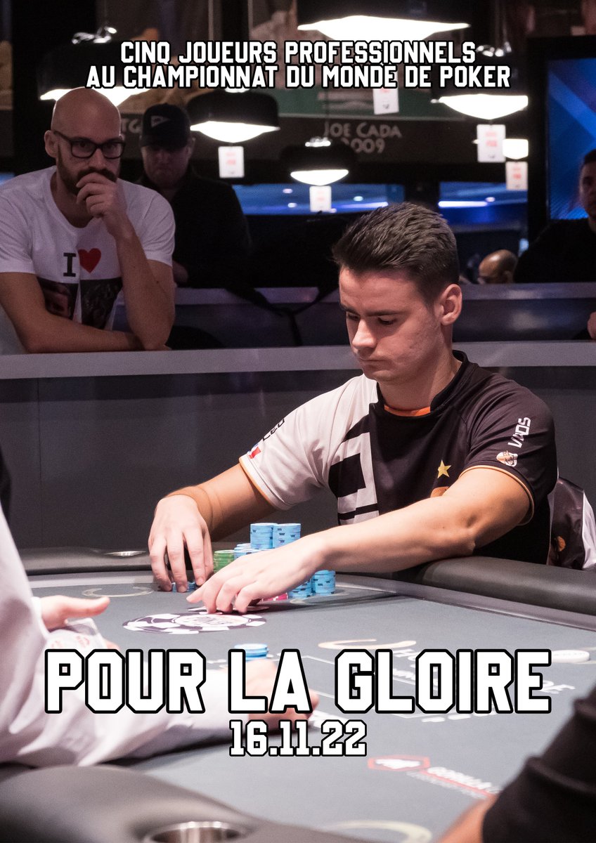 Cinq Joueurs professionnels au championnat du monde de poker. Pour La Gloire - Sortie le 16 Novembre 2022 à 12h 🔥🔥🔥Five Professional Players at the World Poker Championship. For The Glory - Release on November 16, 2022 at 12 p.m. 
<a href="/WSOP/">WSOP - World Series of Poker</a>
