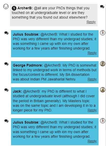 ImHistory_Team's tweet photo. A great lunchtime Chat with a history club in the #BlackHistoryMonth Zone today ✊🏽

Allowing budding historians to not only learn about key historical figures, but also about finding a future career in history!👇

@UKRI_News https://t.co/jsWcbGJTmS