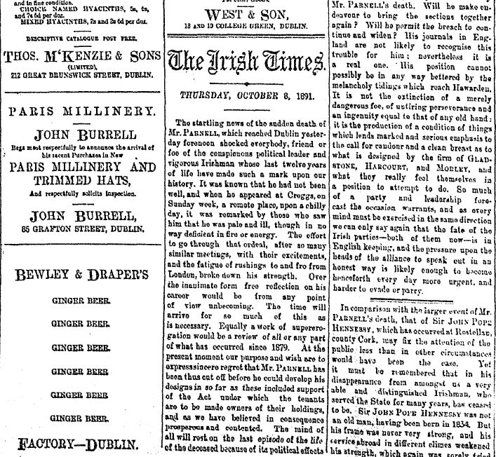 ITLostLeads's tweet image. A “conspicuous political leader and vigorous Irishman”: Charles Stewart Parnell died on this day in 1891 #LostLeads