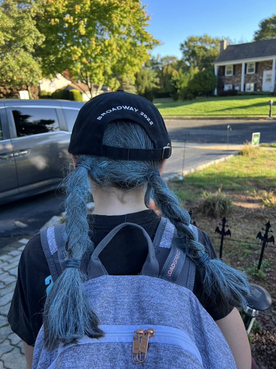 When it is crazy hair and hat day at school you rep your favorite musical <a href="/ITWBroadway/">Into the Woods on Broadway</a> <a href="/SaraBareilles/">Sara Bareilles</a> #intothewoods #brodwaylover
