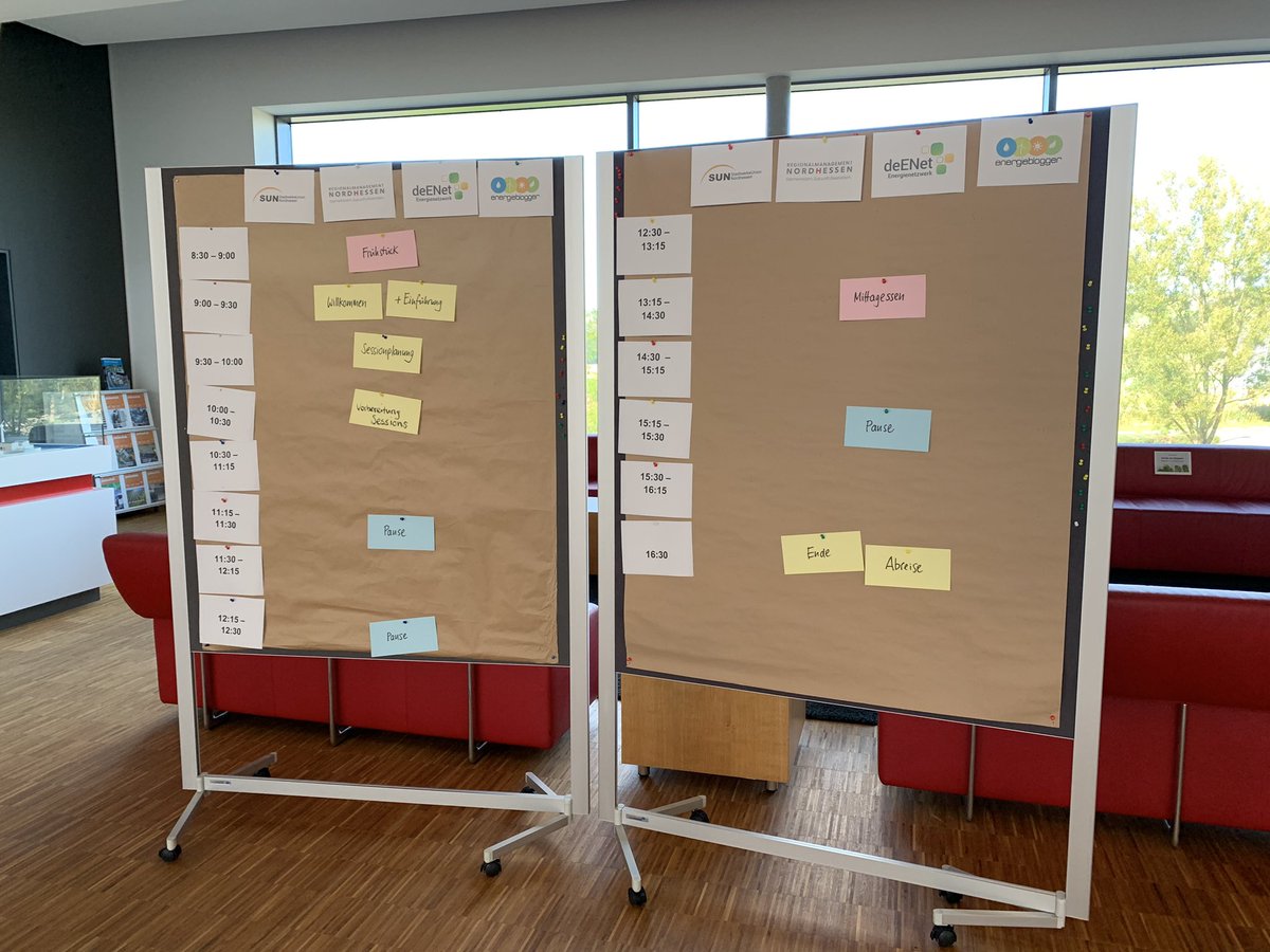 Es ist angerichtet 🙌 Bald geht’s los mit dem 10. Barcamp Renewables. Freu mich auf den Austausch #bc_renew <a href="/bc_renew/">bc_renew</a> @SMAsolar
