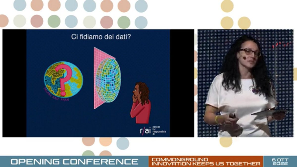 paoloigna1's tweet photo. #MachineLearning e utilizzo dei dati all'ingresso per non ritrovarci con dei risultati "distorti" all'uscita. @stoyanoj
 @MakerFaireRome #openingconference
#MFR2022 #MakerFaireRome #branded
▶️https://t.co/L52qJEaaQ7 https://t.co/c1xnmqAdAm
