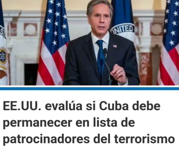 Lo que EEUU debe entender de una buena vez es que ellos no son nadie para hacer listas, y menos de terrorismo, donde ellos son abanderados. #TenemosMemoria