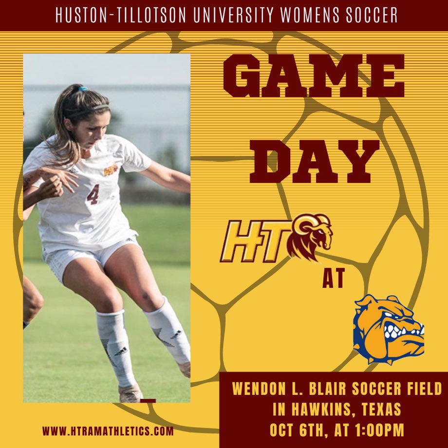 HTRamsAthletics's tweet image. #fRAMily it’s game day for your Lady Rams soccer team
🆚 Jarvis Christian College
📍 Hawkins, TX
🏟 Wendon L. Blair Soccer Field
⌚️ 1:00 p.m.
📊 bit.ly/3yismfS
#RamUp #HTisIDEAL #CultureOfExcellence