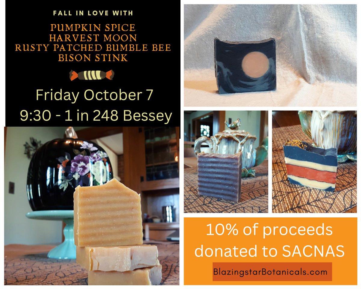 Pop-up soap shop/SACNAS fundraiser during Coffee Hour tomorrow! 
Can't make it? Order here: tinyurl.com/26tkduuz