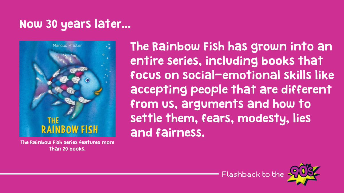GeorgiaVoices's tweet image. In the 30 years since The Rainbow Fish was released, it has grown into a series to teach kids about how to handle what life throws at them. #90sflashback #30yearsofGeorgiaPreK #GaPreKWeek #ThrowbackThursday