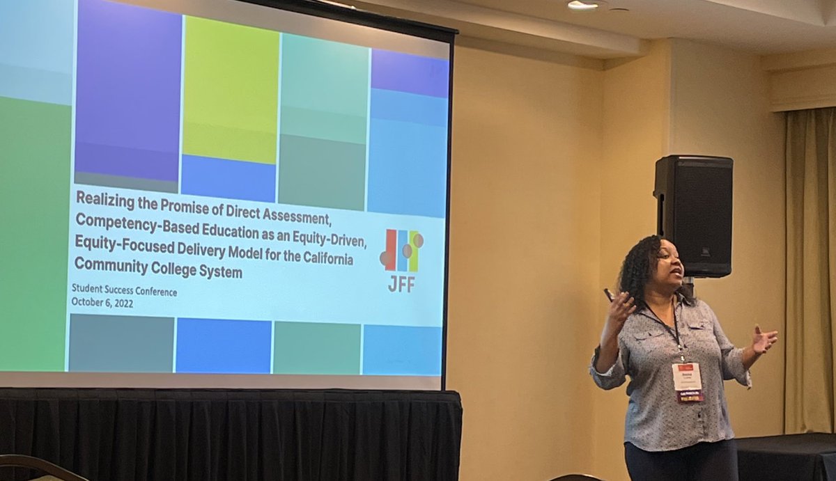 Colleges can fit instruction around students’ lives instead of the other way around. Via <a href="/CalCommColleges/">California Community Colleges</a> Vice Chancellor Aisha Lowe #cbe #sssc22