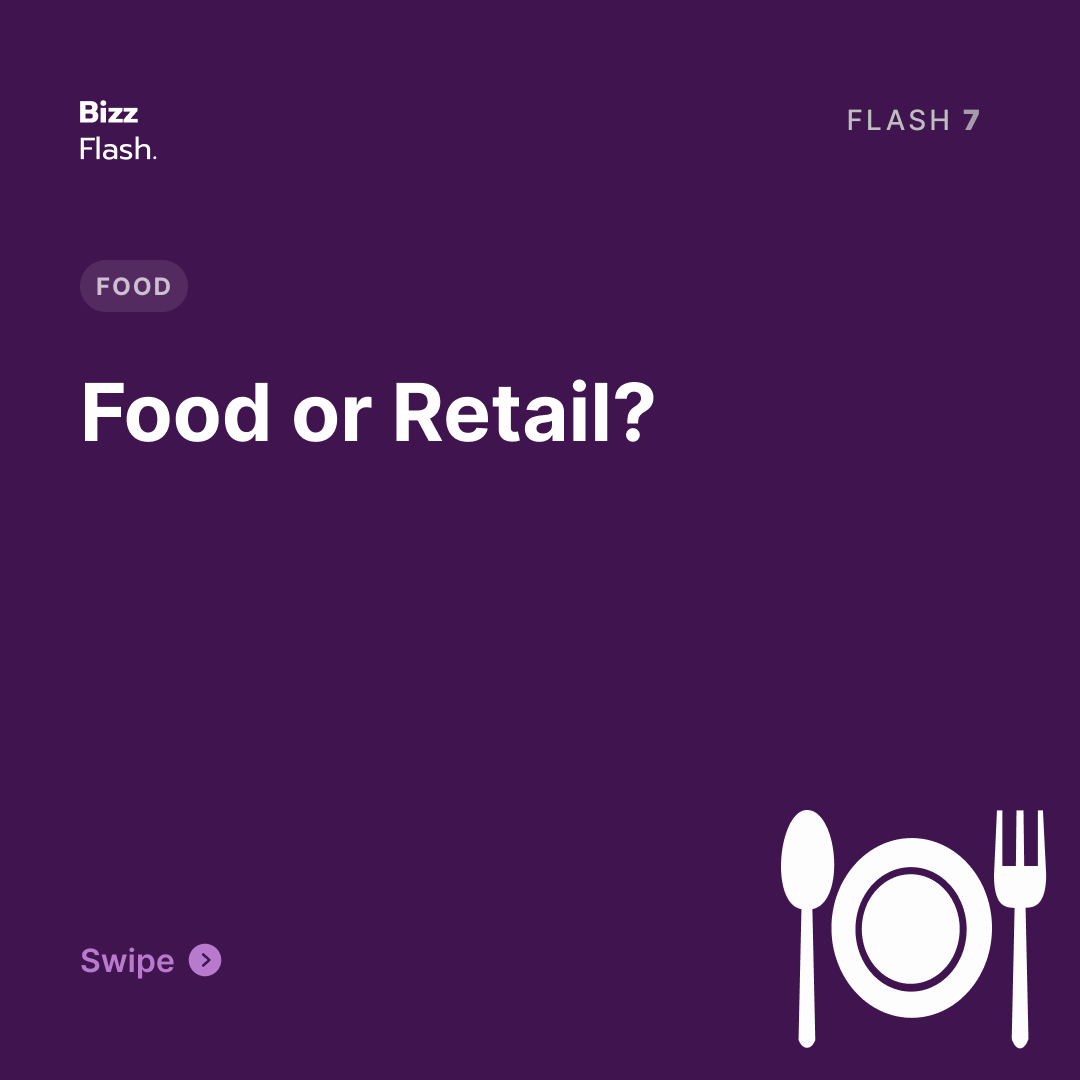 bizz_flash's tweet photo. Food or retail?
#bizzflash #news #media #research #india #tacobell #macdonalds #starbucks https://t.co/50MrM1yyDT