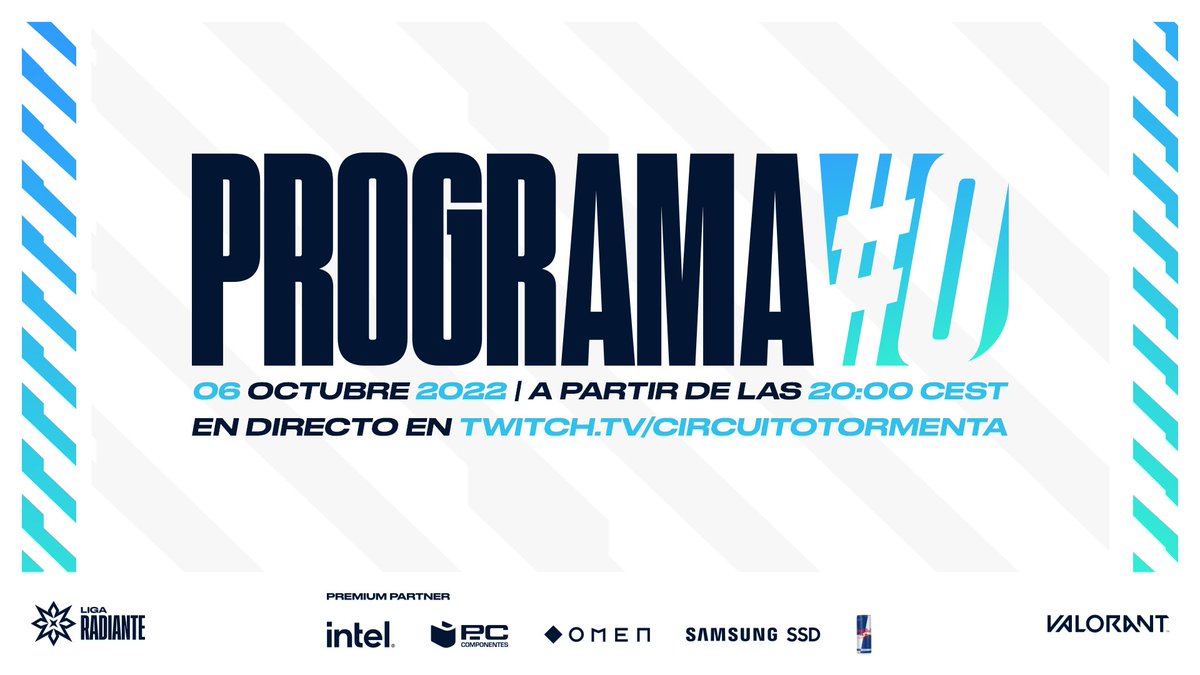 kekOesports's tweet photo. Sobre las 20:30 dará comienzo el #Programa0 de #LigaRadiante donde se presentarán todos los clubs y rosters que disputarán este primer split.
También tenemos sorpresas en nuestro equipo de talents.
¡Os espero dentro! ⚡️❤️https://t.co/0jvrIIAieE
@TormentaVALes @VALORANTes https://t.co/HYI7qZ4iJU