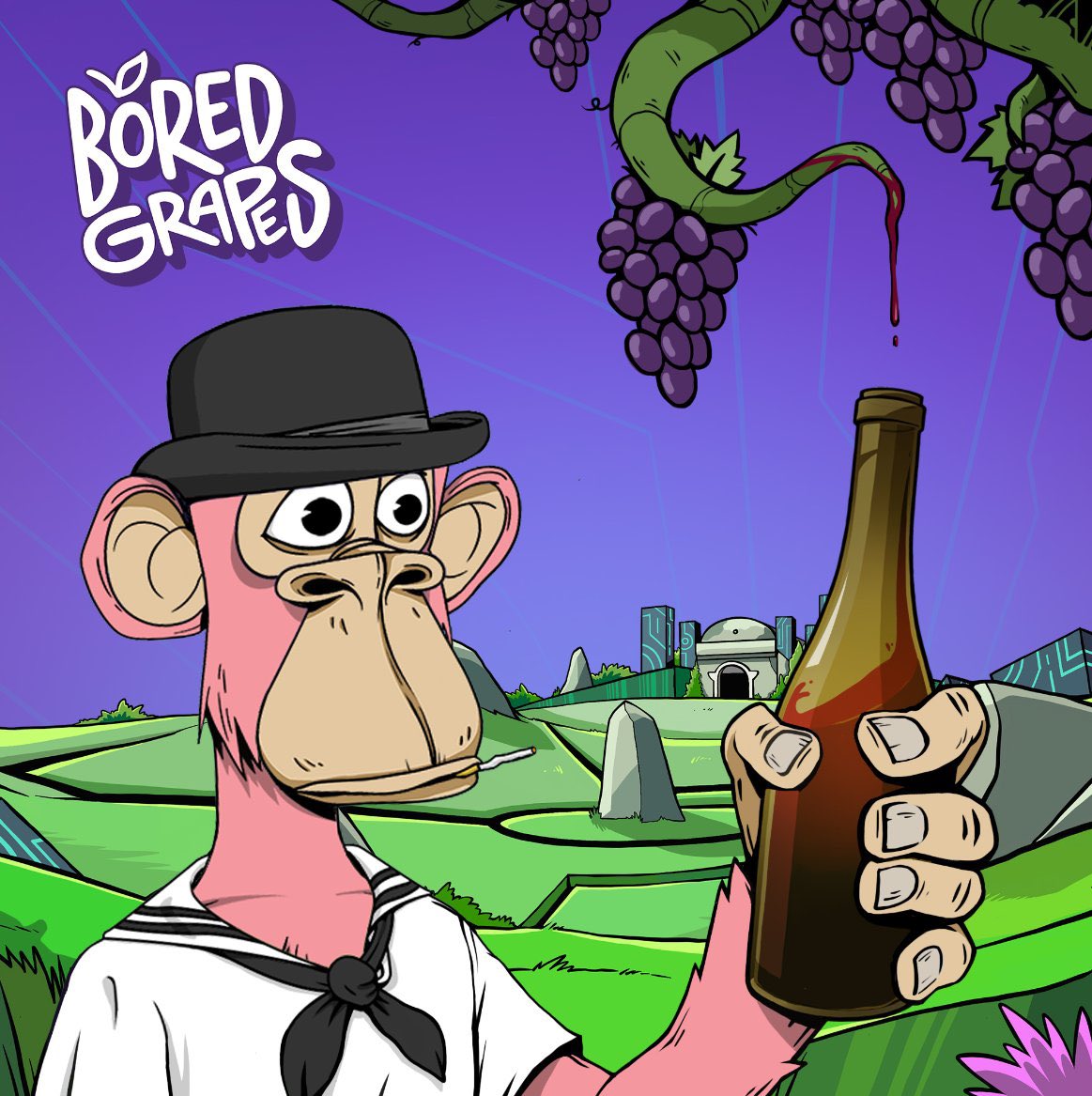 🍇 Bored Grapes x SNG 🤝

We are happy to announce our collab with <a href="/Bored_Grapes/">Bored Grapes</a> from <a href="/ElectricCharroi/">Tinker 🍌</a> 🐒

3 x WL spots 🔥 

To enter:

1️⃣ Follow <a href="/Bored_Grapes/">Bored Grapes</a> &amp; <a href="/socialnftgroup/">SNG</a> 
2️⃣ ❤️ + RT
3️⃣ Tag 3 wine lovers 

Winners in 48 hours ⏳
#BAYC #FreeMint