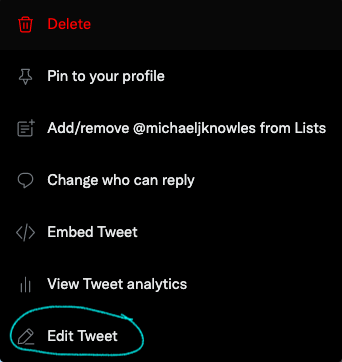 Michael Knowles on Twitter: "Did...did Twitter just finally add an