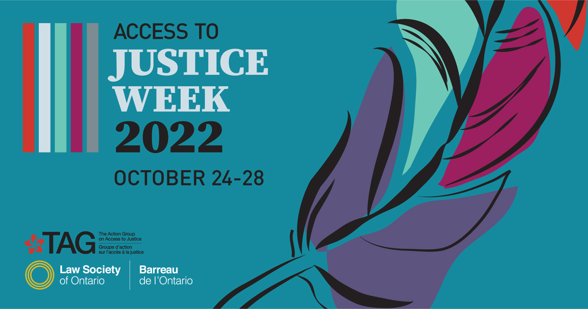 LawSocietyLSO's tweet photo. Did you know that three free public legal clinics are taking place virtually on October 27, during Access to Justice Week 2022? #A2JWeek2022 https://t.co/WeffMhAAkc