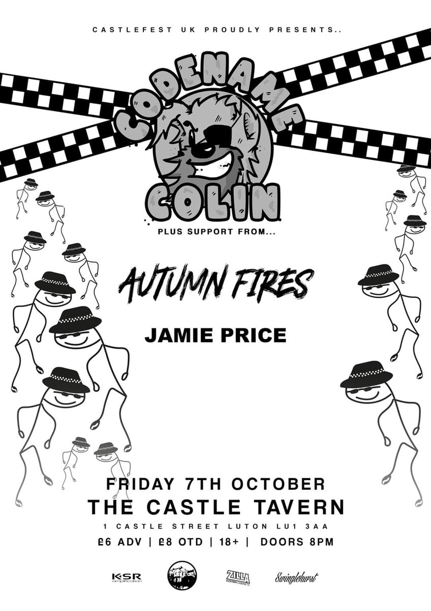 Luton Lives Music Community (@lutonlives) on Twitter photo Tomorrow night at <a href="/TheCastleLive/">Castle Live</a> we bring some ska to Luton with the wonderful Codename Colin.
Tickets onsale now from the link in our bio. Tomorrow night at <a href="/TheCastleLive/">Castle Live</a> we bring some ska to Luton with the wonderful Codename Colin.
Tickets onsale now from the link in our bio.