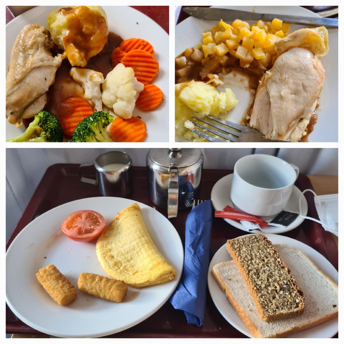 tazzietara's tweet photo. @sweetpmac @RotundaHospital Wowsers! I had to send my other half to the shop to bring me food, this was what I was served in UHW post partum! 2 florets of broccoli were the only green I saw in 4 nights there 😳 https://t.co/4IDnBOn8b7