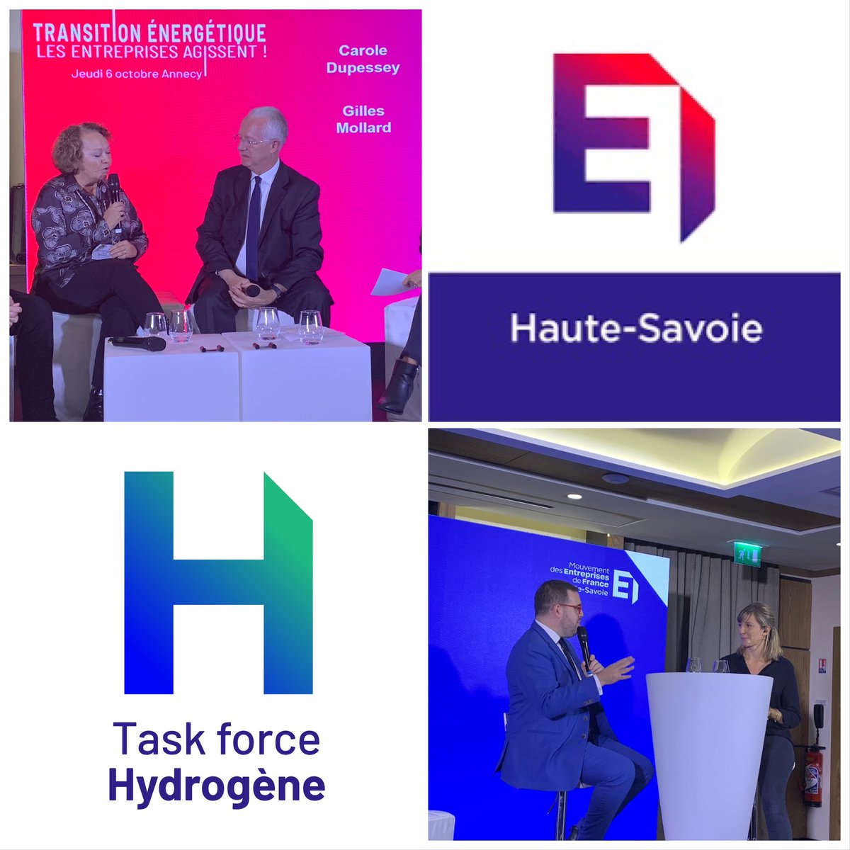 MEDEF_I's tweet image. A #Annecy avec @Mikaa_H2 de la @TaskForceH2 et Guy Sidos de @GroupeVicat pour une session sur la #decarbonation organisée pqr @MEDEF74. Il a beaucoup été question de #collectif, d'ouverture sur l'#international, d'innovatrices.
@medef @JB_Baroni @IndexH40