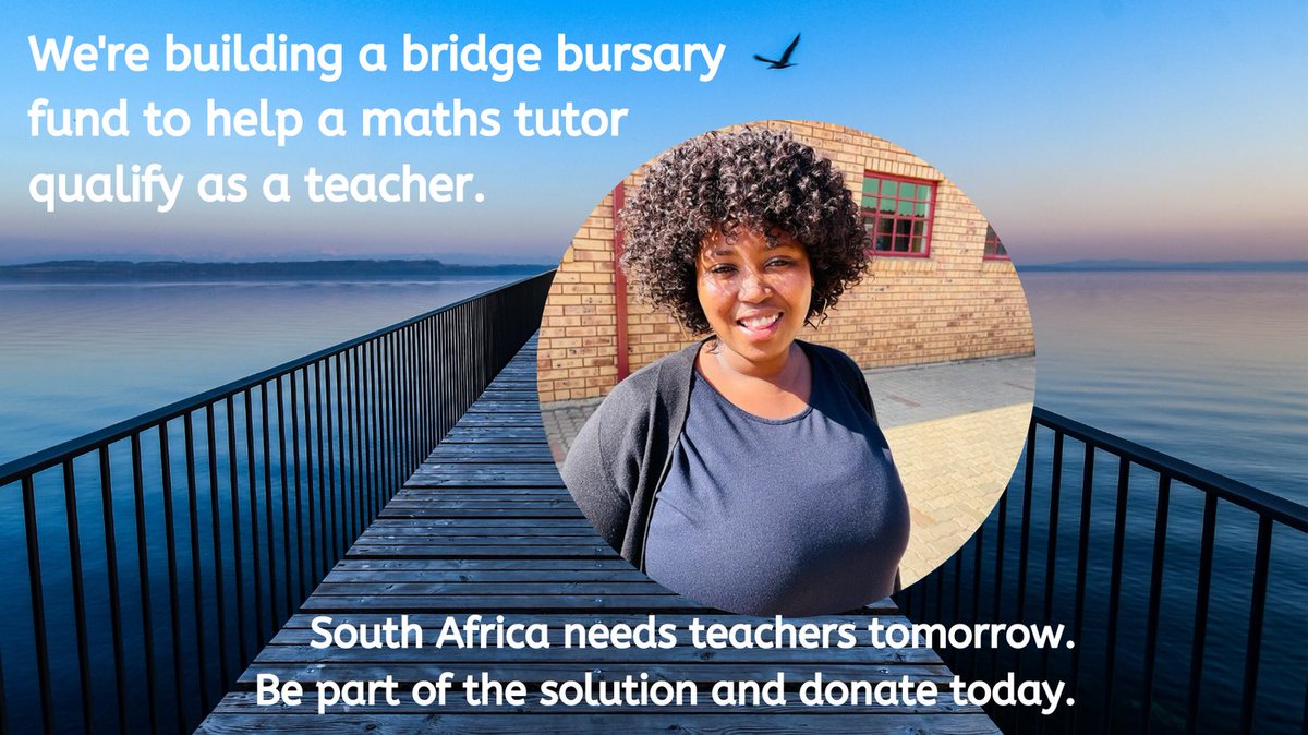 Mpelane Motloung is a beneficiary of the Bridge Bursary. "Now I can begin my degree!" she said.

Educating future teachers should be a priority all year round. Can you be part of a long-term solution for our future? 

Donate via <a href="/forgoodSA/">forgoodSA</a>: forgood.co.za/donate/money/r…

#MathsMatters