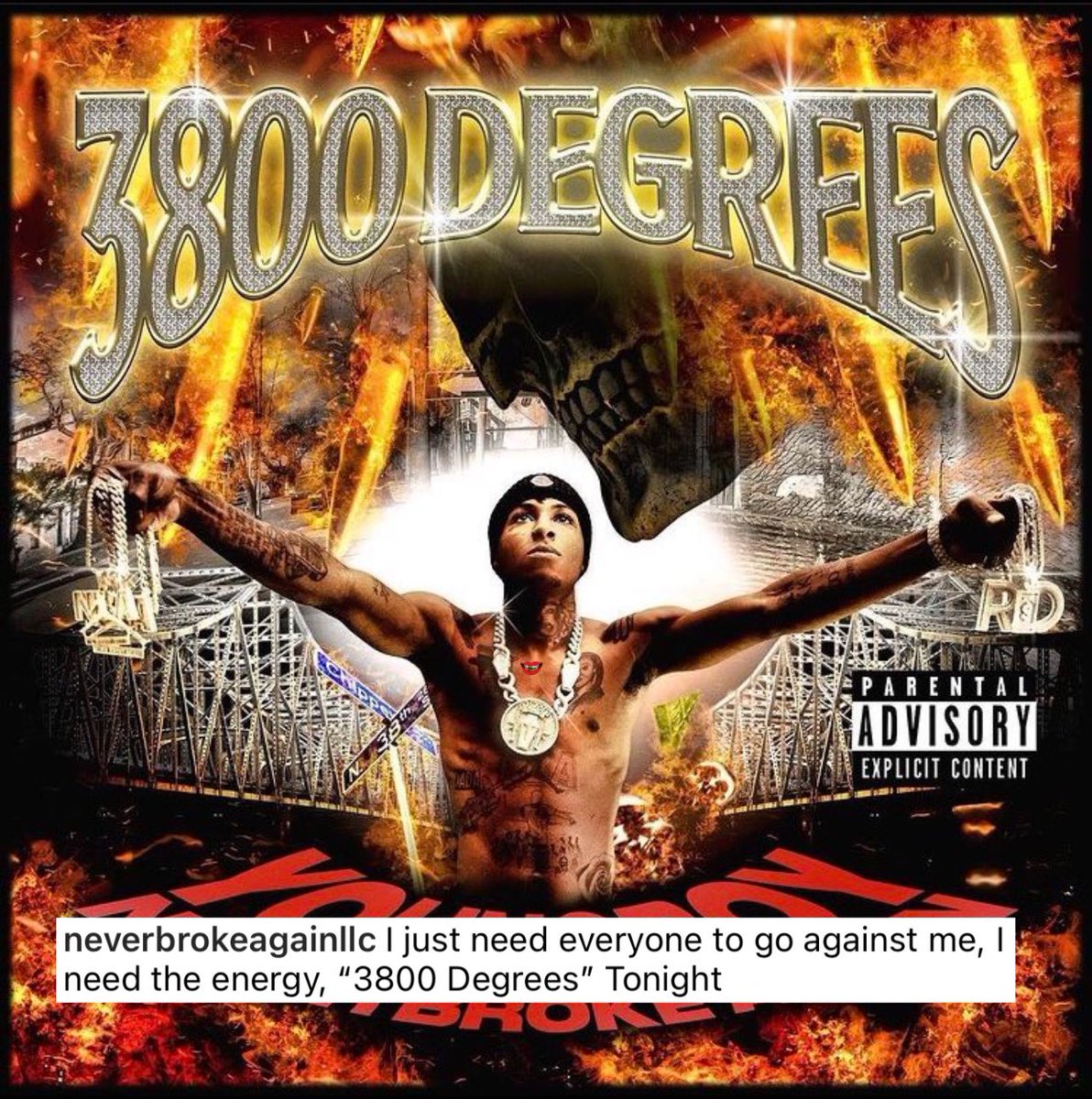 NBA Youngboy says he's dropping '3800 degrees' tonight