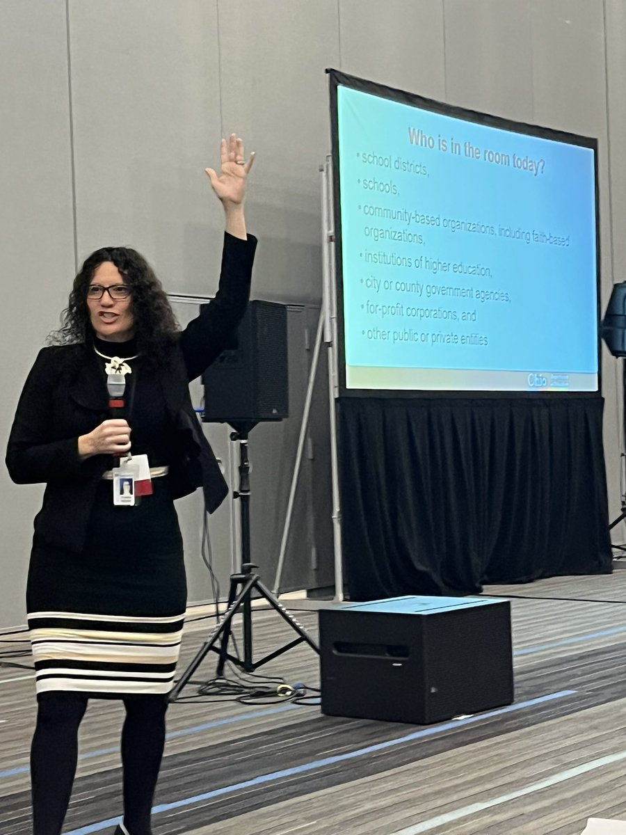 Shann_Teague's tweet photo. 21st Century Community Learning Centers Grantee Orientation (Oct. 5) and Evaluation &amp; Data Collection Training (Oct 6) at the Columbus Convention Center. Focusing on student engagement, achievement and development. #OHEducation #OHAfterschoolNetwork #USESC  @DRDeweyOHgal https://t.co/2CqLG3v1vj