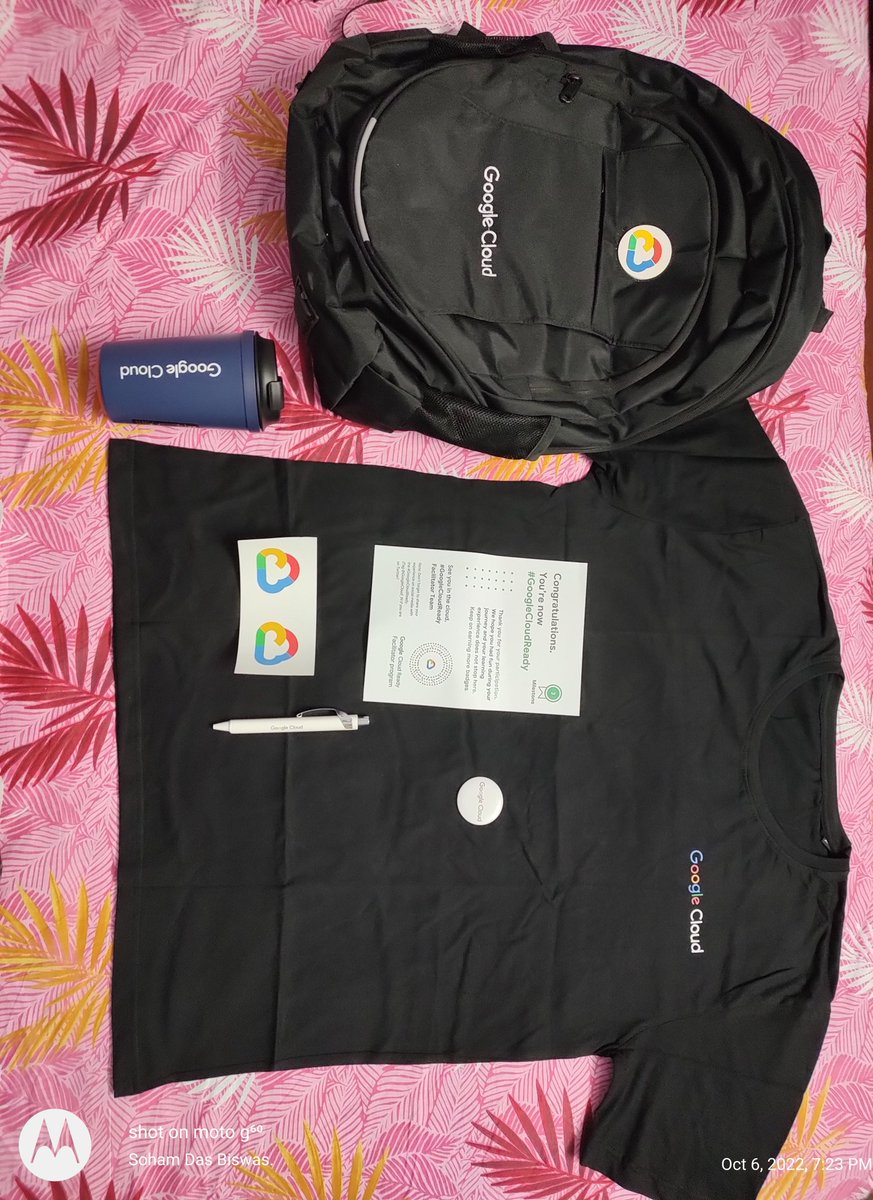 SOHAMDASBISWAS1's tweet image. I achieve Schwags from Google Cloud Ready Facilitator Program By completing 3Milestones

#cloud 
#google 
#googlecloudready 

@GoogleCloud_IN