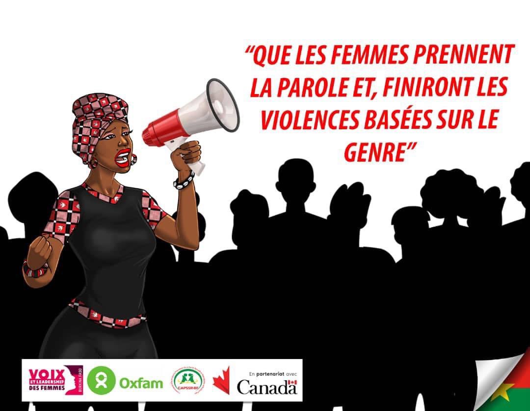 Ayons le courage, prenons la parole , dénonçons !

Stop aux vi*lences faites aux femmes et aux filles !

OXFAM au Burkina 
Capssr Burkina Faso
#AMC

#VLF #Stop #Violence #Femmes #Filles 
#Stop_Violences_Faites_Aux_Femmes_et_aux_filles