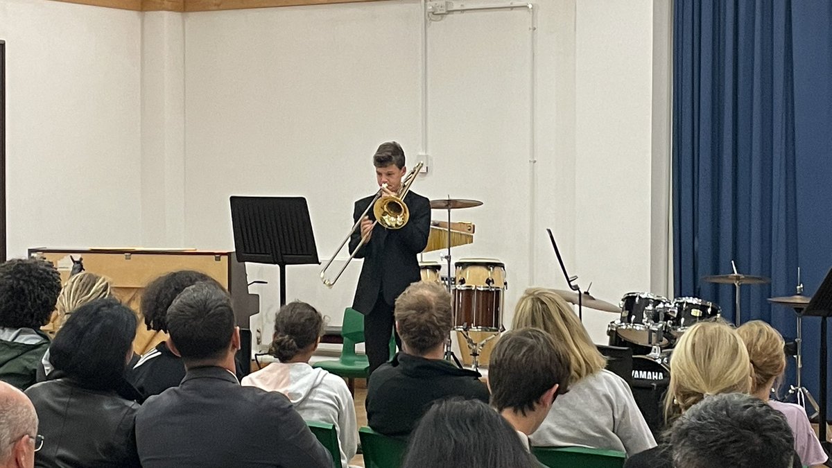 twbsmusic's tweet photo. Now for some trombone from Alex in year 9. He has immersed himself in music so far, playing in every band he can! https://t.co/q67XDpdpCH