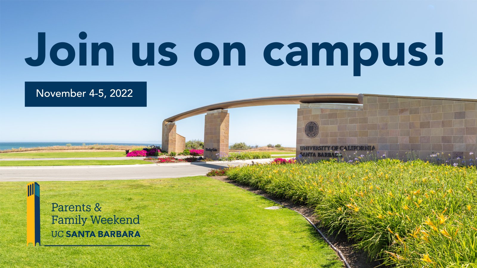 UC Santa Barbara on Twitter: "We're one month out from Parents & Family