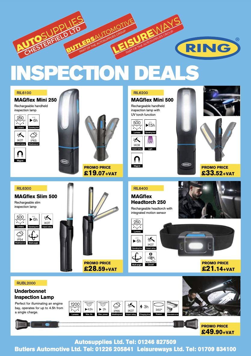 ButlersAuto's tweet image. Check out all of our Inspection and Bulb deals 🚨

Get in contact with your local branch for more info📞