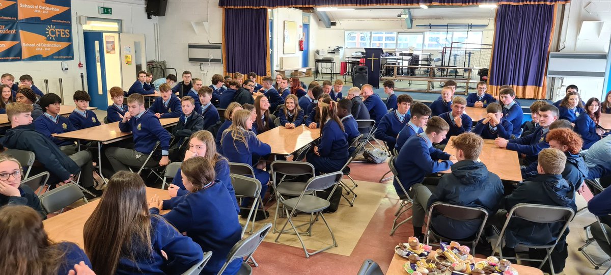 Lots of Positivi-tea and chats with all our 5th years today for Friendship week in STJ 💙 Huge thanks to Ms McGowan and our super 5LCA students for all their efforts 👏 @RoisinMcGowan42 @LouiseNiChon @stjosephsrush @ciaranreade