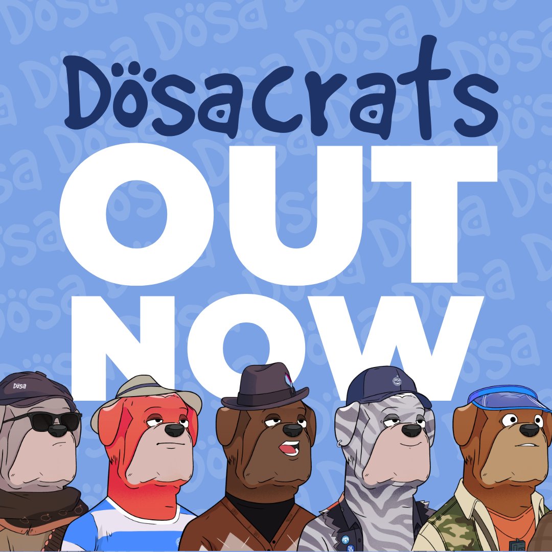 Click this hashtag: #dosafollowdosa 🐾 

Swipe to Latest ➡️ 

Click like on every tweet and follow everyone back!♥️  

Mint yours here: dosa.finance/#nfts