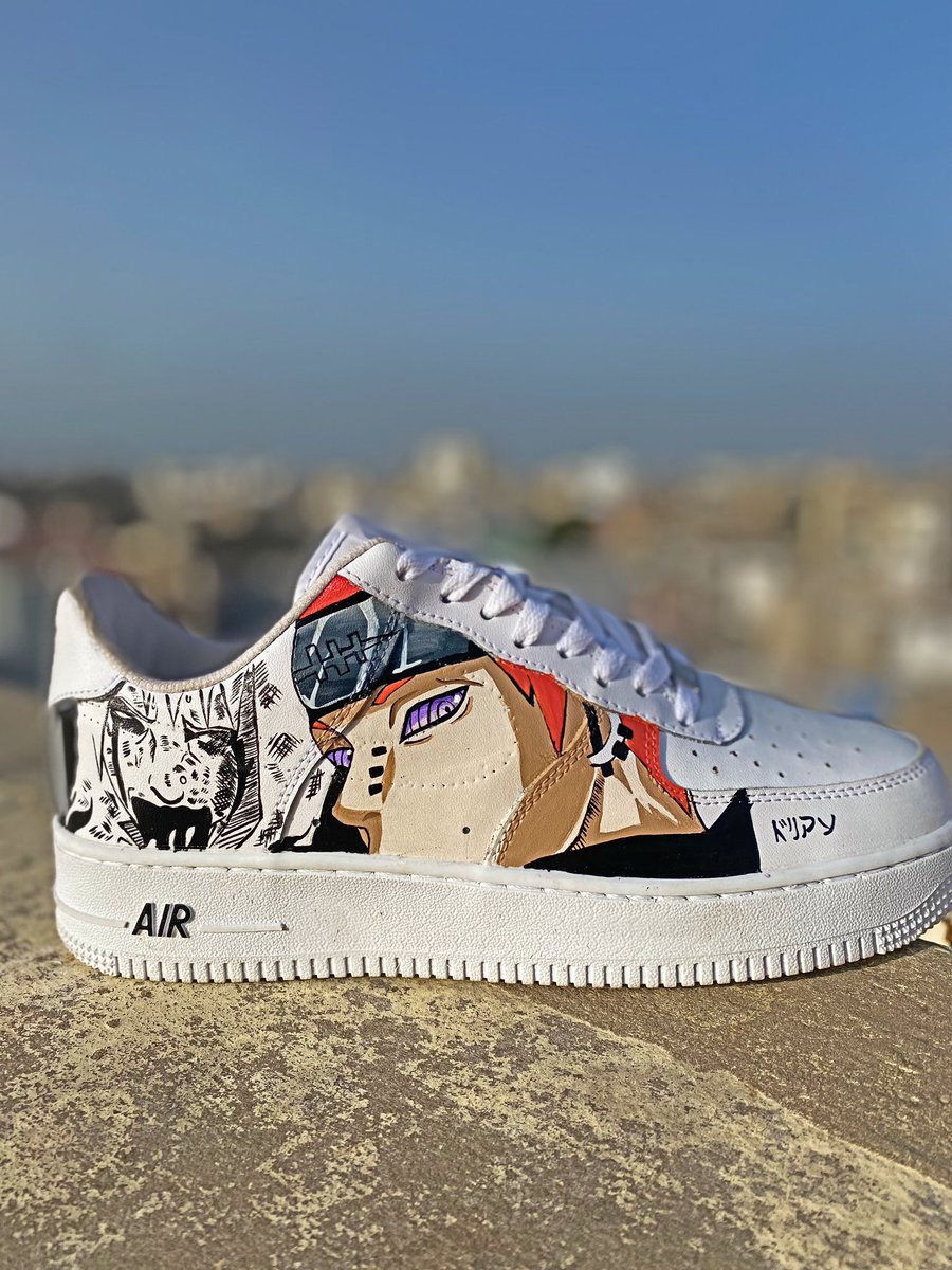 gabs_abens's tweet photo. AF1 custom jiraya vs pain 💔🙃
#NARUTO #anime #France #artist #AkatsukiJapan #airforce1 #sneakers https://t.co/TrstoMpOob