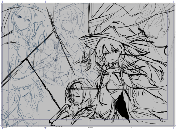 どうしても描きたくなったから今から新しいページ作るのよ…Wip 
