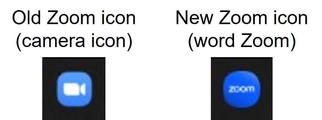 Wondering where your <a href="/Zoom/">Zoom</a> program icon went after the recent update? They changed the look of the icon. No more camera. Now it says their name, Zoom.