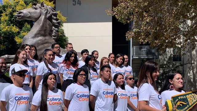 calpolypomona's tweet image. #CaliforniansForAll CollegeCorps has arrived at CPP!
Lead by the @CPPCCE, this program engages students in meaningful service and civic engagement opportunities. CPP is one of 45 colleges partnering with the statewide @CalVolunteers initiative.
More: bit.ly/3TjrwYz