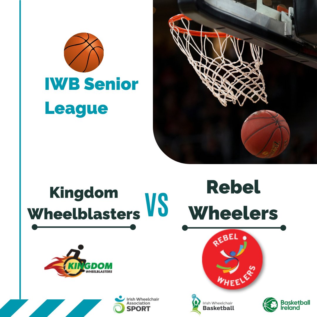 The IWB Senior League continues tonight with one game taking place. Rebel Wheelers host Kingdom Wheelblasters at 8.15 in Upper Glanmire Community Centre. A big Munster derby so a great game is expected! #RollWithUs