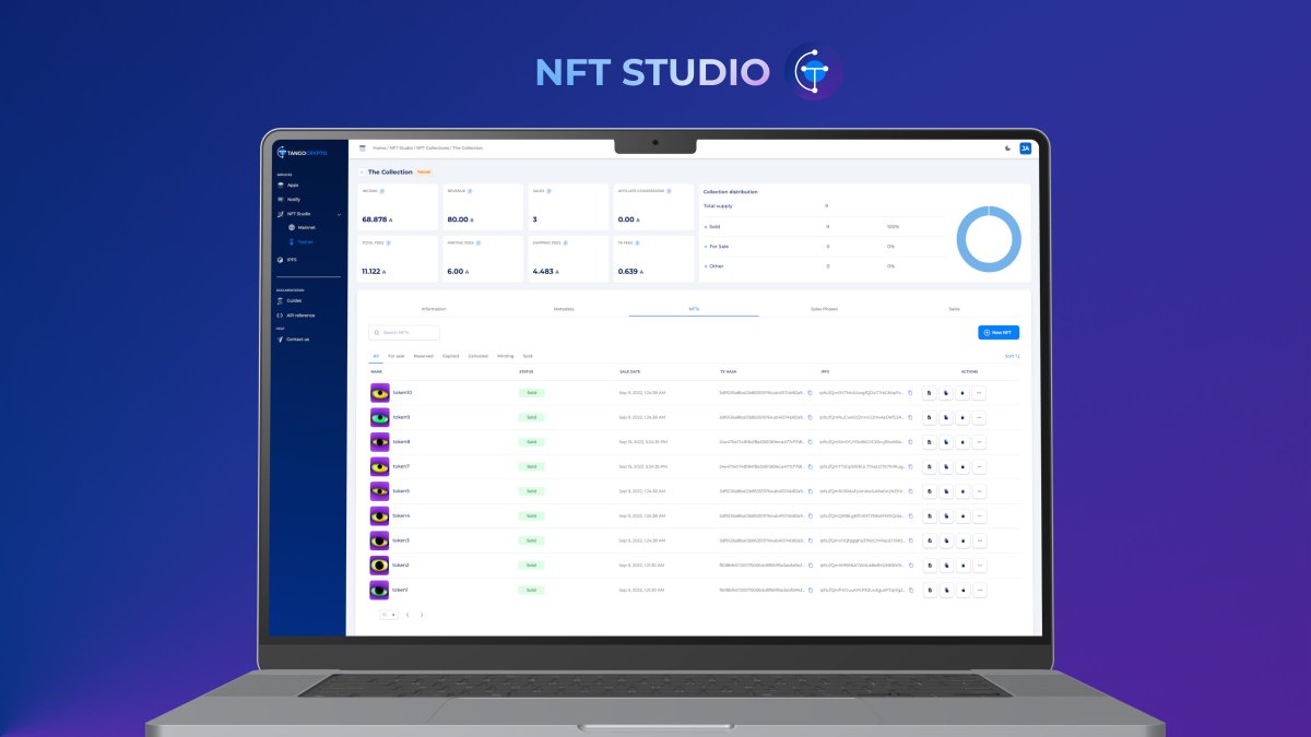 tangocrypto - Cardano API and NFT platform tweet media