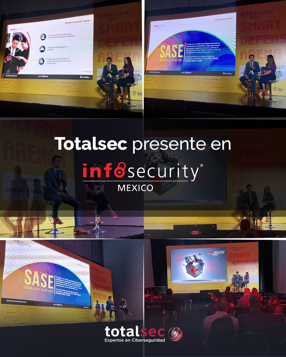 totalcybersec's tweet photo. #Totalsec se hizo presente en el Infosecurity México 2022 con la conferencia magistral "Evolución a SASE", sobre el modelo de #ciberseguridad basado en las personas. 🛡☁
¡Agradecemos a todos los asistentes que nos acompañaron! 👏
#Infosecurity #InfosecurityMéxico #InfosecurityMX https://t.co/uxTGvWZWT1