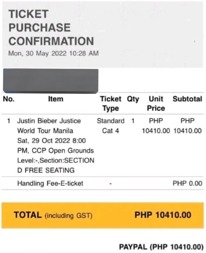 inheartfox's tweet photo. ꒰ wts lfb ph ꒱
Justin Bieber Justice World Tour Manila ticket.
OP : PHP 10,410 
Selling for 10,000
Cat 4 Section D Free Seating
Open for meet up within QC/Manila

Rfs: conflict in sched

t. justice world tour concert ticket tix wtb lfs wtt cat f justin bieber ccp ground https://t.co/meiToFEORX