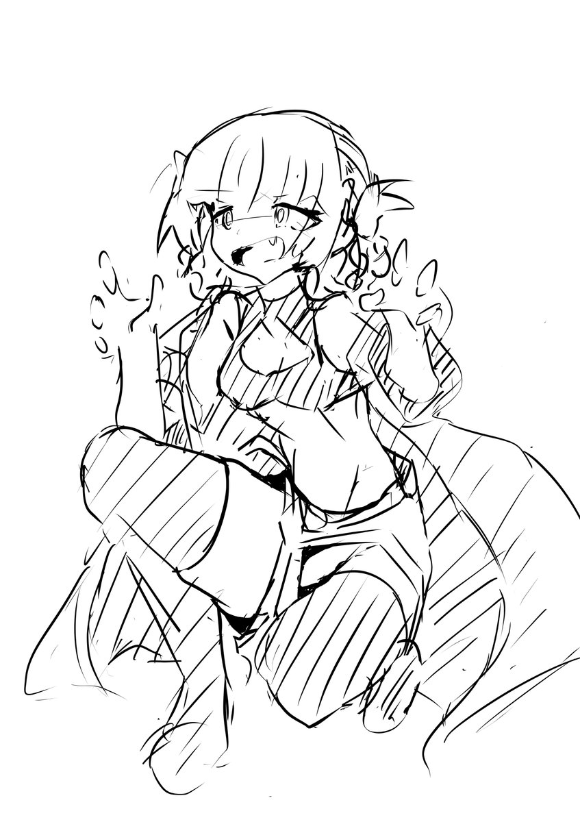 配信中のらくがき 