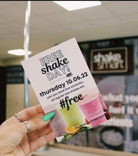 FreeFoodatUTA's tweet photo. ATTENTION!! 🚨🚨🚨 TODAY IS #FREE SHAKE DAY! Come celebrate the grand opening of Shake Smart at the MAC (Maverick Activity Center) and get a free shake today until 10pm! 🥤🐎🥤🐎🥤🐎🥤🐎

#freefoodatUTA #freefood #mavup #ShakeShack #UTAmavericks #UTA #GrandOpening https://t.co/z26JXz9nd7