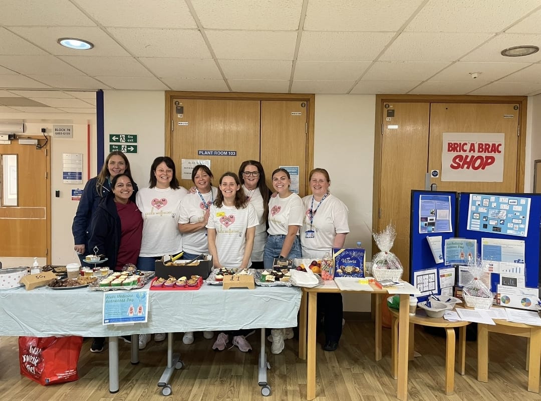 bunting59's tweet photo. A  successful Acute Medicine Awareness day yesterday with cakes and competitions.. Medicine v Surgery.. Juniors v Consultants.. Physios v O.T 
It was the first time, since the start of the pandemic, to talk to staff students and visitors about our fantastic department https://t.co/V0jEXOQV75