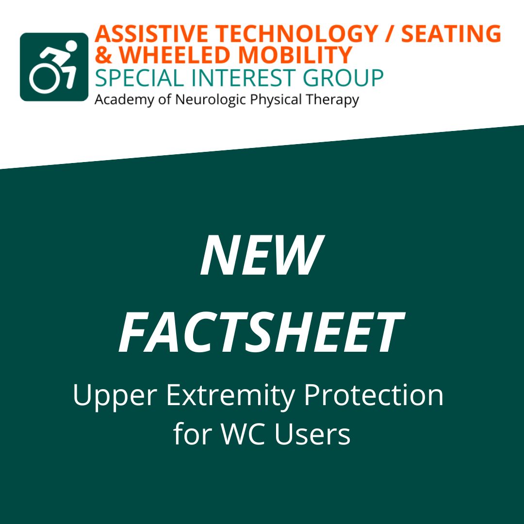 APTAAcademyofNeuroPT (@aptaneuropt) on Twitter photo The ANPT AWSWM SIG has added a new Fact Sheet on Upper Extremity Protection for WC Users. Check out all their fact sheets at neuropt.org/special-intere⦠<a href="/APTANeuroPT/">APTAAcademyofNeuroPT</a> <a href="/ANPT_ATSWMSIG/">APTA AT/ Seating and Wheeled Mobility SIG</a> The ANPT AWSWM SIG has added a new Fact Sheet on Upper Extremity Protection for WC Users. Check out all their fact sheets at neuropt.org/special-intere⦠<a href="/APTANeuroPT/">APTAAcademyofNeuroPT</a> <a href="/ANPT_ATSWMSIG/">APTA AT/ Seating and Wheeled Mobility SIG</a>